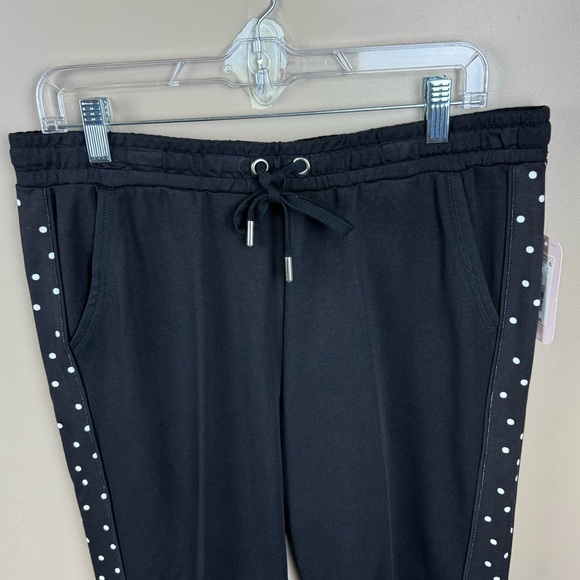 Allison Daley Black & White Mini Dot Pull On Elastic Waist Pants Size Medium - Picture 4 of 9